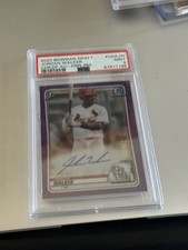 2020 Bowman Draft Chrome Jordan Walker #CDA-JW refrator roxo /250 PSA automático 9 comprar usado  Enviando para Brazil
