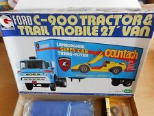 Modellbausatz Eidai Grip Ford C-900 Tractor + Trailer Mobile 27' Van on 1:32 ..., usado comprar usado  Enviando para Brazil