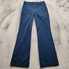 Usado, Calça Wild Fable Feminina 4 Azul Cintura Baixa Perna Flare Chino Algodão Elástico Preppy comprar usado  Enviando para Brazil