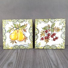 Arte de parede Joy Alldredge resina azulejo frutas 5x5 - Problemas veja o estado comprar usado  Enviando para Brazil