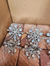 Snowflake beaded napkin for sale  Ririe