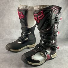 Botas de Motocross Fox Racing Comp 5 Femininas Tamanho 8 Preto/Rosa/Prata, usado comprar usado  Enviando para Brazil