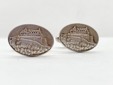 ABOTOADURAS MASCULINAS ESTILO PAINEL FRONTAL CASTELO PRATA ESTERLINA SÓLIDA VINTAGE comprar usado  Enviando para Brazil