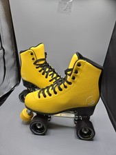 Patins quadriciclos femininos C SEVEN C7 tamanho 7 design retrô amarelo e preto comprar usado Patins quadriciclos femininos C SEVEN C7 tamanho 7 design retrô amarelo e preto comprar usado  Enviando para Brazil