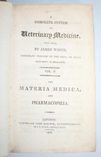 1804 Complete System of Veterinary Medicine by James WHITE Vol 2 ONLY 1st Ed comprar usado  Enviando para Brazil