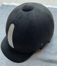 Reithelm schwarz samt gebraucht kaufen  Emmerthal