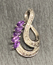 Amethyst anhänger amethyst gebraucht kaufen  Berlin