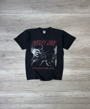 Camiseta Motley Crue 2001 vintage muito rápida para o amor banda de glam rock preta Tamanho M comprar usado  Enviando para Brazil