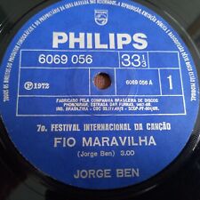 Usado, 7" JORGE BEN "FIO MARAVILHA" + MPB4 "VIVA ZAPATRIA" FUNK SAMBA BRAZIL 72' SIRLAN comprar usado  Brasil 