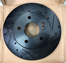 Usado, Rotor de freio a disco perfurado e entalhado - Preto traseiro direito 633-63032R comprar usado  Enviando para Brazil