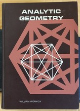 Analytic Geometry by William Wernick,Silver Burdett Co,HC,1968,Textbook comprar usado  Enviando para Brazil