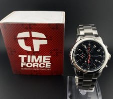 Usado, Relógio esportivo masculino TimeForce Avalanche cronógrafo mostrador preto aço inoxidável comprar usado  Enviando para Brazil