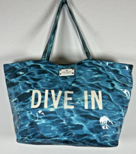 KATE SPADE Nova York Bolsa Tote Daycation Harmony ONDAS AZUIS Praia Férias Piscina comprar usado  Enviando para Brazil