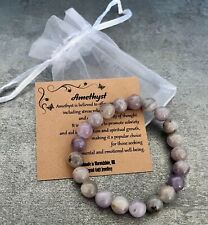 Amethyst bracelet stretch for sale  COVENTRY