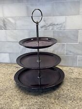 Suporte para sobremesa bolo Le Creuset roxo 3 camadas bandeja chá tarde festa comprar usado  Enviando para Brazil