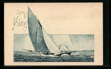 Lithographie segelyachten hart gebraucht kaufen  Berlin