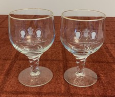 Crystal glass goblets for sale  BRIDGWATER