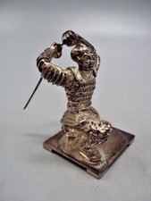 Estatueta samurai miniatura prata esterlina 925 guerreiro em armadura com decoração de espada comprar usado  Enviando para Brazil