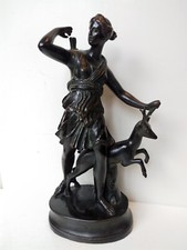 Bronze figurine diana for sale  UK