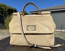 Autêntica bolsa de couro de bezerro Dolce & Gabbana Miss Sicily grande comprar usado Autêntica bolsa de couro de bezerro Dolce & Gabbana Miss Sicily grande comprar usado  Enviando para Brazil