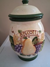 jar biscotti hand painted for sale  York