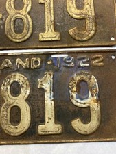 1922 maryland license for sale  Carlisle