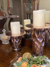 Pedestais vintage de cobre para castiçais, usado comprar usado  Enviando para Brazil