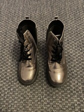 Silver ankle boots for sale  WOKINGHAM