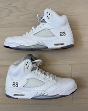 Tamanho 11.5 - Air Jordan 5 retrô 2015 branco metálico comprar usado  Enviando para Brazil