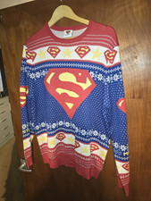 Superman christmas jumper for sale  LINCOLN