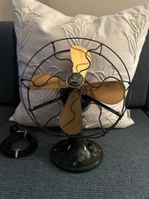 General Electric Whiz Antigo 1921 GE Ventilador Estacionário de Lâmina de Latão Recondicionado comprar usado  Enviando para Brazil