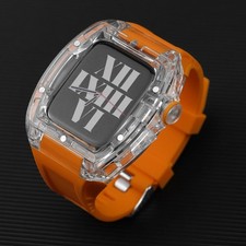Pulseira de relógio de silicone estojo gradiente transparente 44mm 45mm 49mm para Apple Iwatch comprar usado  Enviando para Brazil