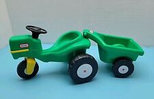 Usado, Mini trator e reboque Little Tikes tamanho casa de bonecas trator verde vintage comprar usado  Enviando para Brazil