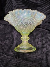REDUZIDO! Fenton Ltd. Geração de edição. Compota de renda de diamante topázio opalescente  comprar usado  Enviando para Brazil