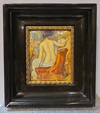 Mini armação Renoir nua em uma cadeira em porcelana Spadem Paris comprar usado  Enviando para Brazil