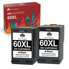 Tinta preta 2 peças para HP 60XL tinta para HP PhotoSmart C4600 C4635 D110a C4783 C4799 comprar usado  Enviando para Brazil