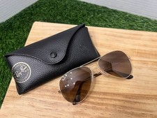 Usado, Óculos de sol Ray-Ban RB 3025 aviador usado marrom dourado degradê rachado comprar usado  Enviando para Brazil