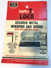 VINTAGE Cofre T Lock Janelas Deslizantes de Alumínio Portas de Pátio Fechadura de Janela Detroit MI comprar usado  Enviando para Brazil