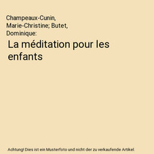 Méditation pour les gebraucht kaufen  Trebbin
