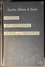 Modern Air Conditioning Heating and Ventilating 1943 HC 1st Ed/3rd w/fold-outs segunda mano  Embacar hacia Mexico