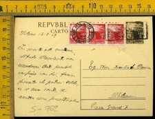 Repubblica cartolina intero usato  Italia
