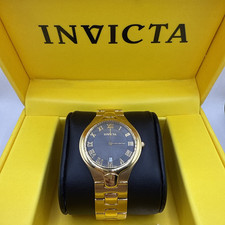 Relógio masculino NOS Invicta modelo 36mm #9880 ouro ultra fino aço inoxidável com caixa comprar usado  Enviando para Brazil