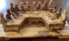 Abendmahl skulptur holz gebraucht kaufen  Nürnberg