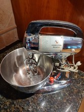  1938 Hamilton Beach Mixer Modelo 21 Cromado Vintage Funciona Cozinha Cozinheiro Assar 1 Tigela comprar usado  Enviando para Brazil