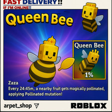 [🐶] Roblox GROW A GARDEN | Queen Bee [Divine] | Rápido e fácil 🌱 comprar usado  Enviando para Brazil