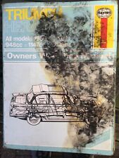 Haynes triumph herald for sale  CHESTER