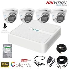 HIKVISION HILOOK 4 CH 2MP FULL HD DVR 1080P KIT DE SISTEMA DE CFTV VISÃO REMOTA Reino Unido comprar usado  Enviando para Brazil