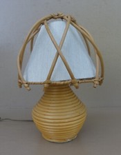 Lampe chevet rotin d'occasion  Polliat