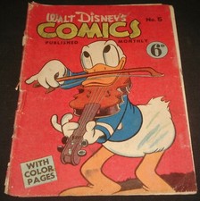 WALT DISNEY'S COMIC #5 DONALD DUCK 1940s Era de Ouro, usado comprar usado  Enviando para Brazil