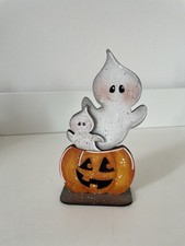 Holzfigur halloween kürbis gebraucht kaufen  München